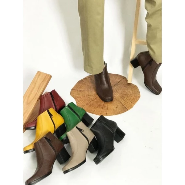 Sepatu Boots Kulit Wanita Garut