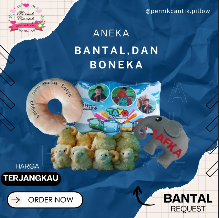 Bantal Custom Pernik Cantik