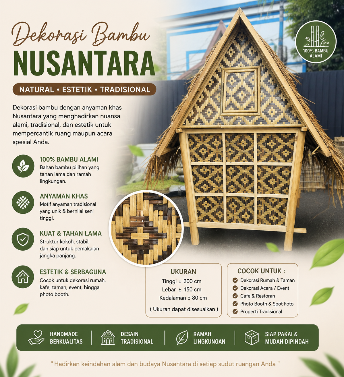 Dekorasi Bambu Sanghyang Bambu