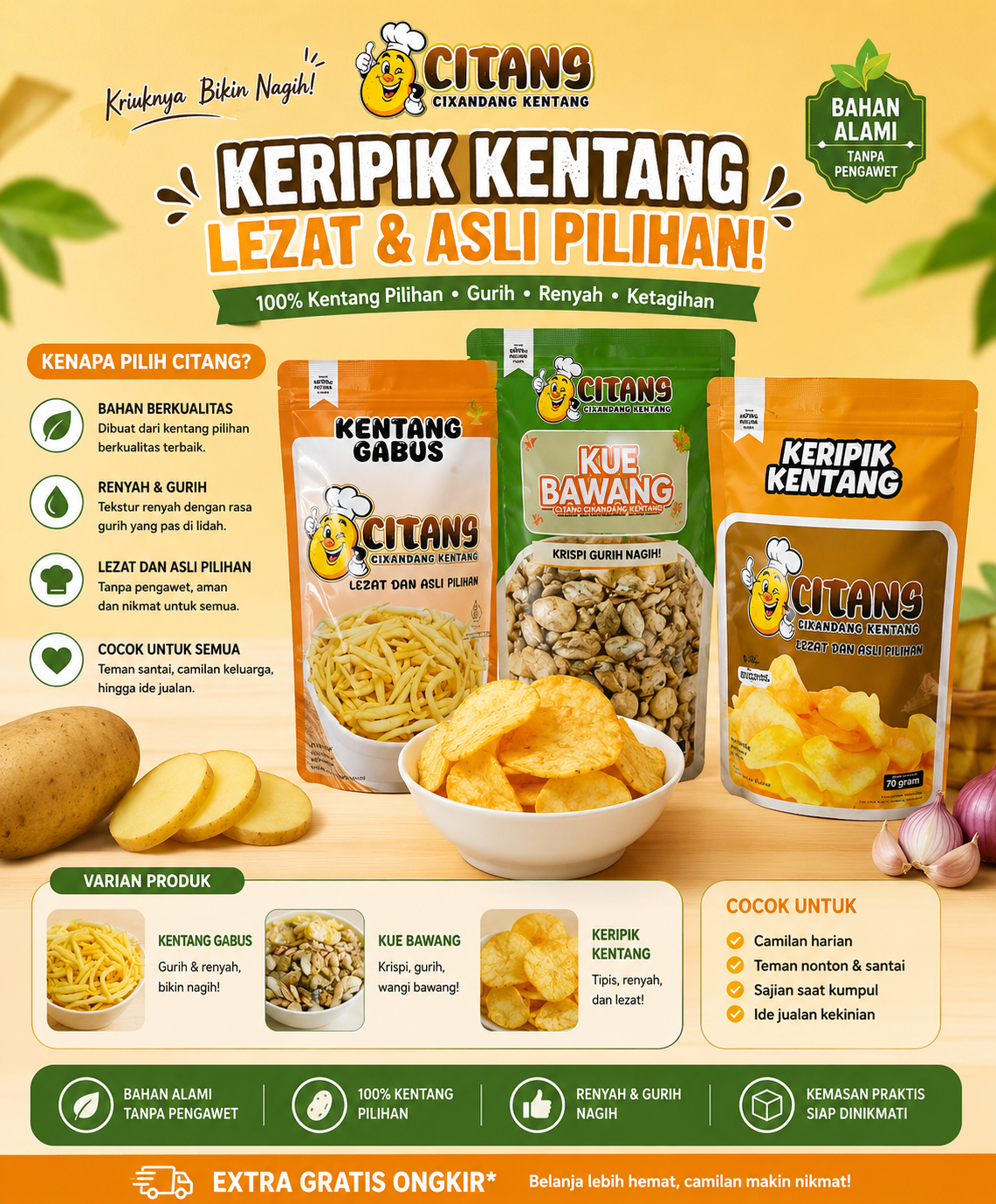 Keripik kentang Citang
