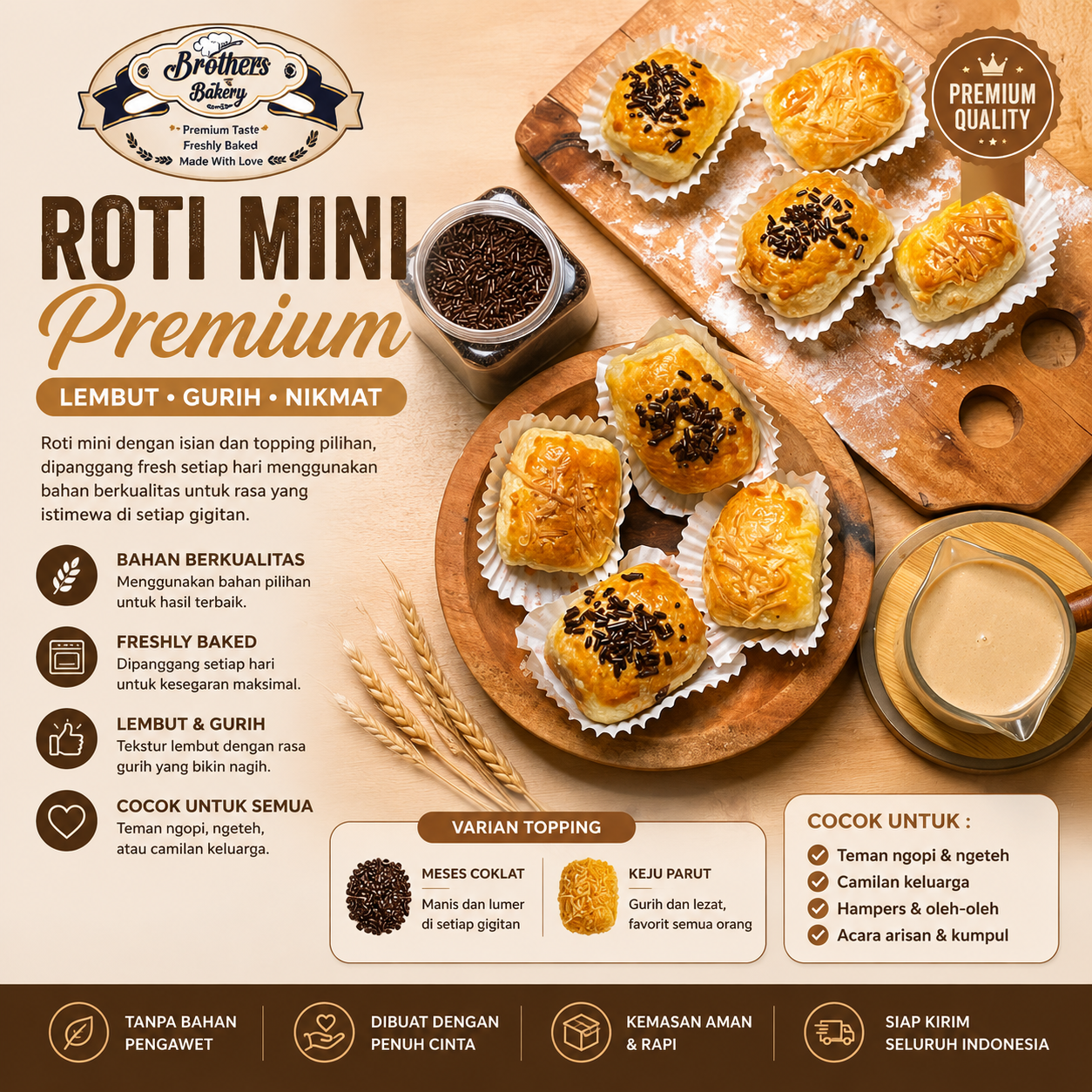 Roti Bolen Brothers Bakery